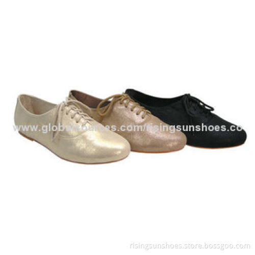 Women's Athletic Shoes, Oxford Style with Stain Upper, Trendy/Popular for Spring/Summer